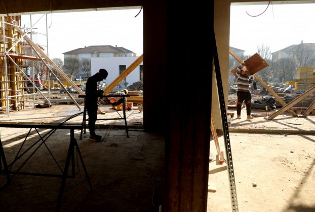 Szeged, épít, építkezés, munka, munkás, építőipar, bölcsőde